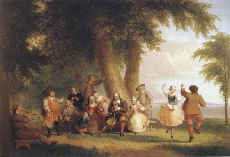Dance on the battery in the Presence of Peter Stuyvesant, Asher Brown Durand